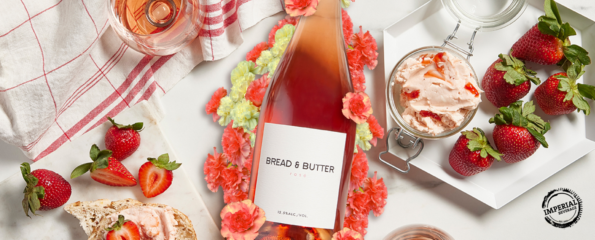 Bread & Butter, Bread and butter, Bread and Butter wines, Valentines day wine, Strawberries